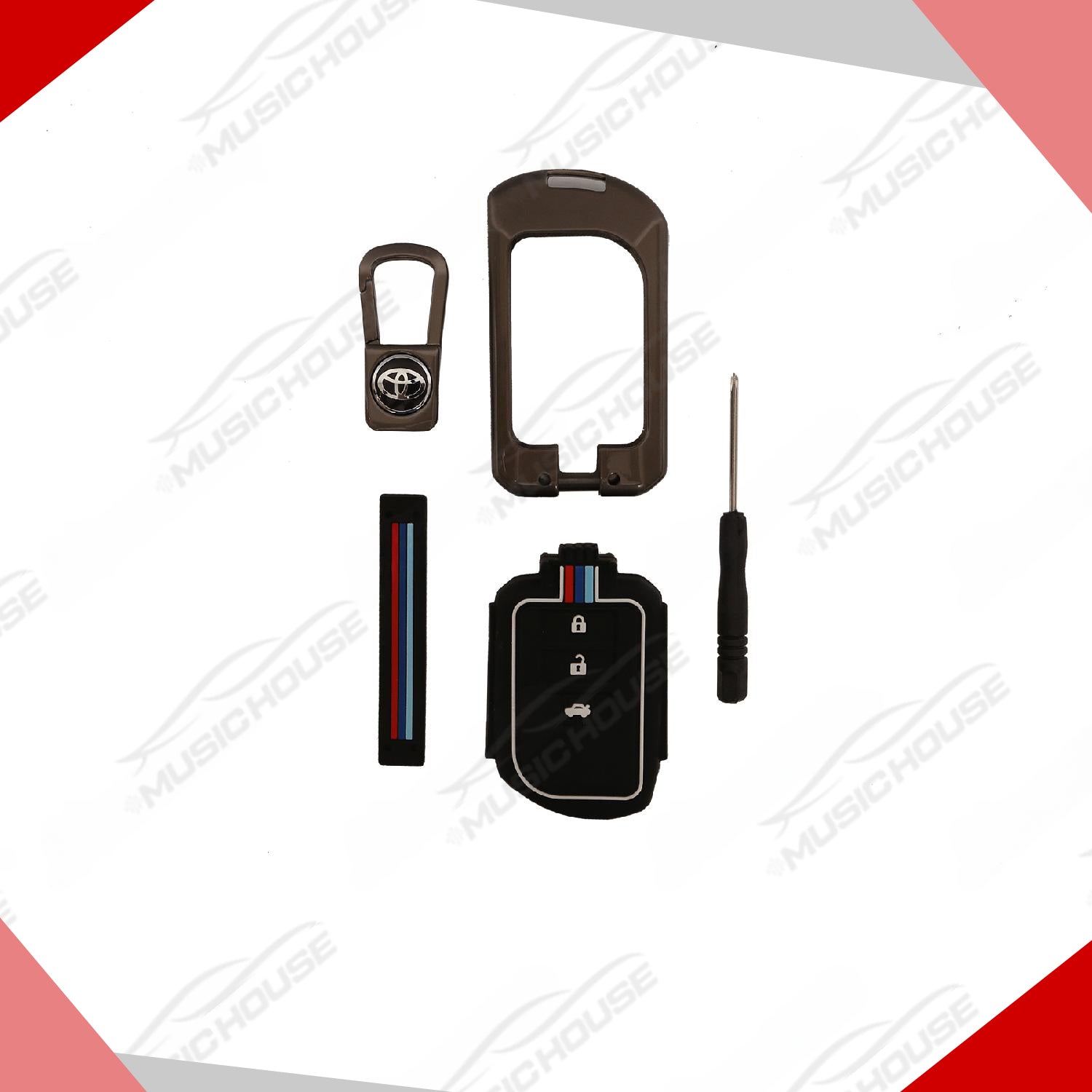 Toyota Yaris Key Cover With Metal Shell 2020 to 2021