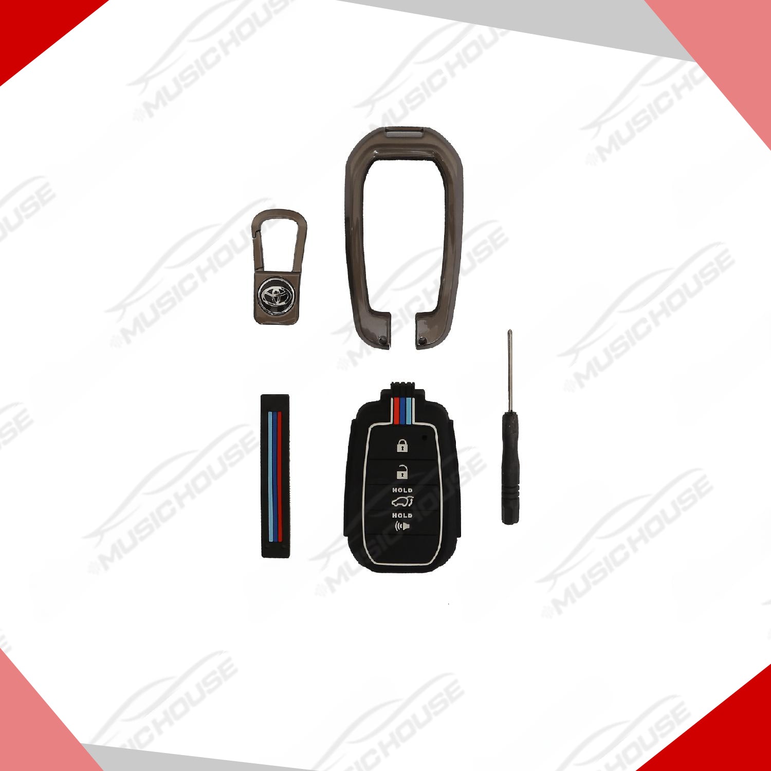 Toyota Fortuner 2017-2021 Metal Shell Key Cover