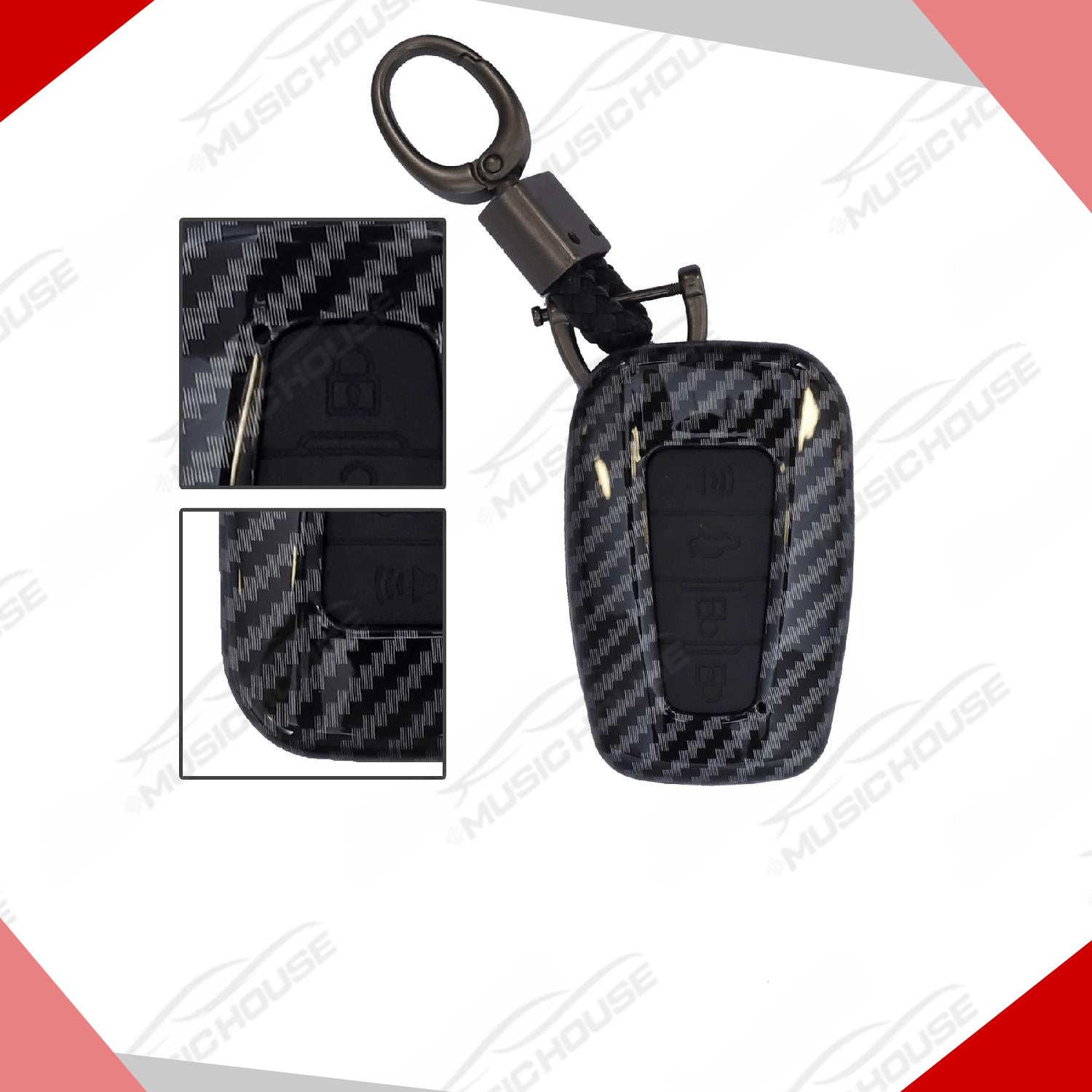 Toyota Corolla Grande Carbon Fiber  Protection Key Cover 2017-2021