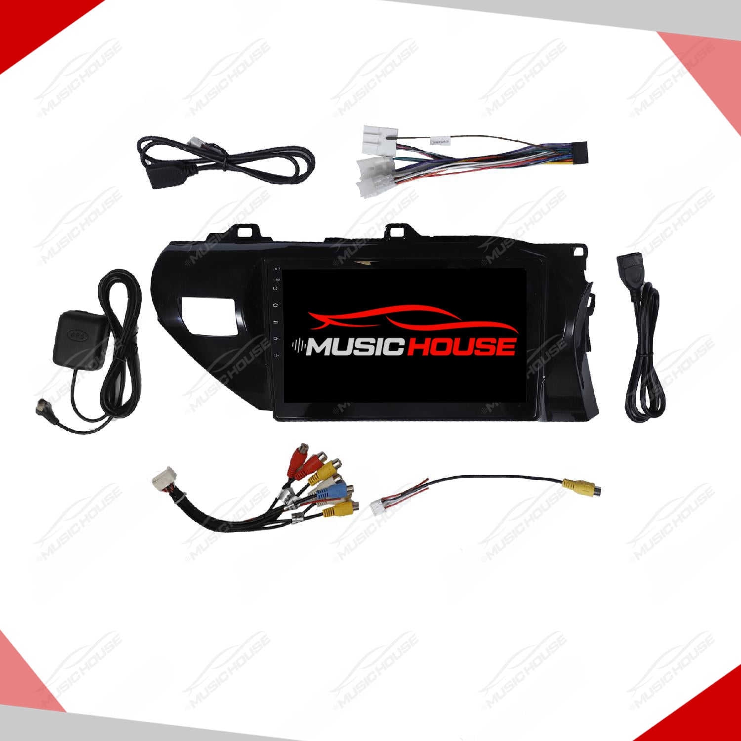 Toyota Revo 2016 to 2022 Android Panel HD Player IPS Display Multimedia System