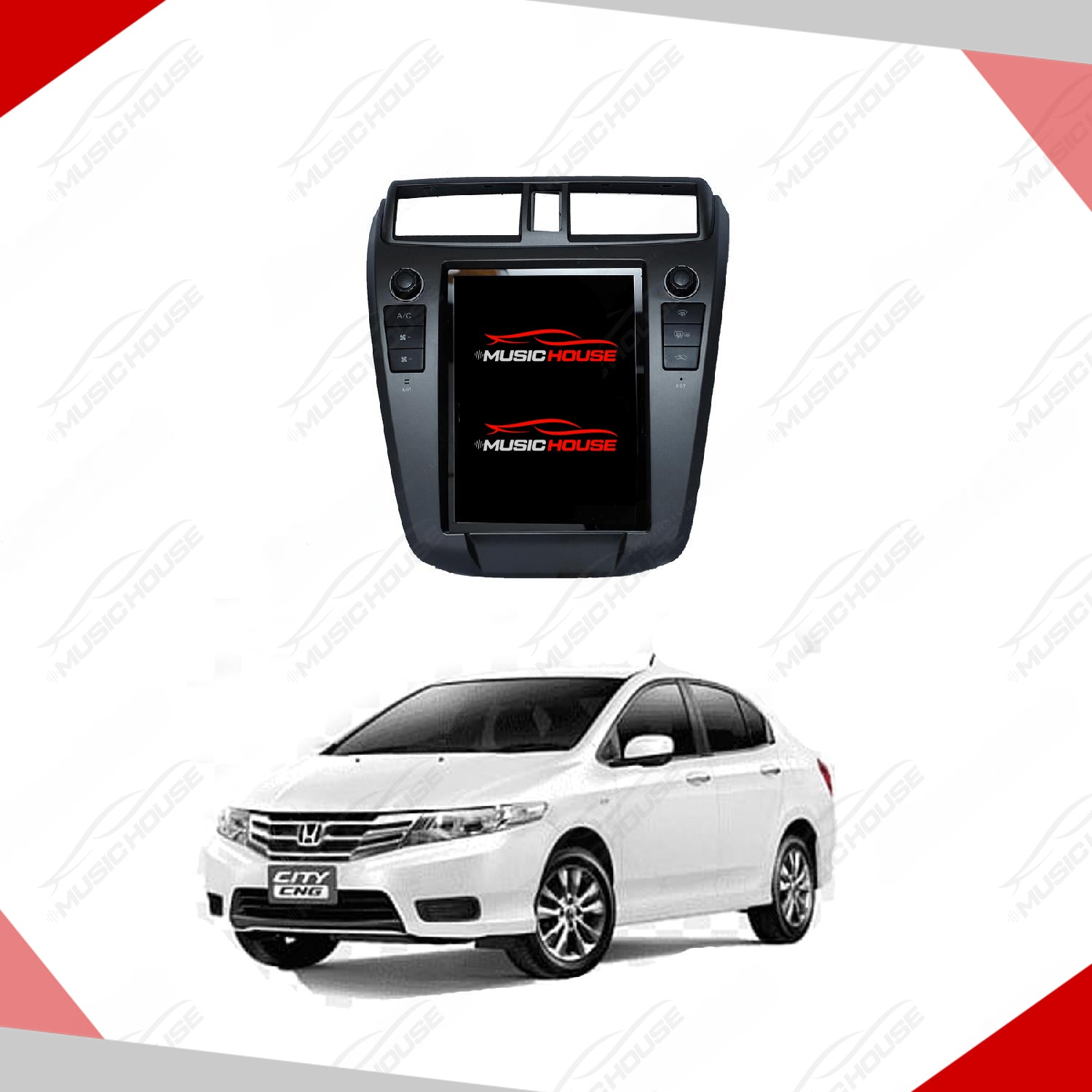 Honda city Tesla Lcd Orientech IPS Display Multimedia Android System