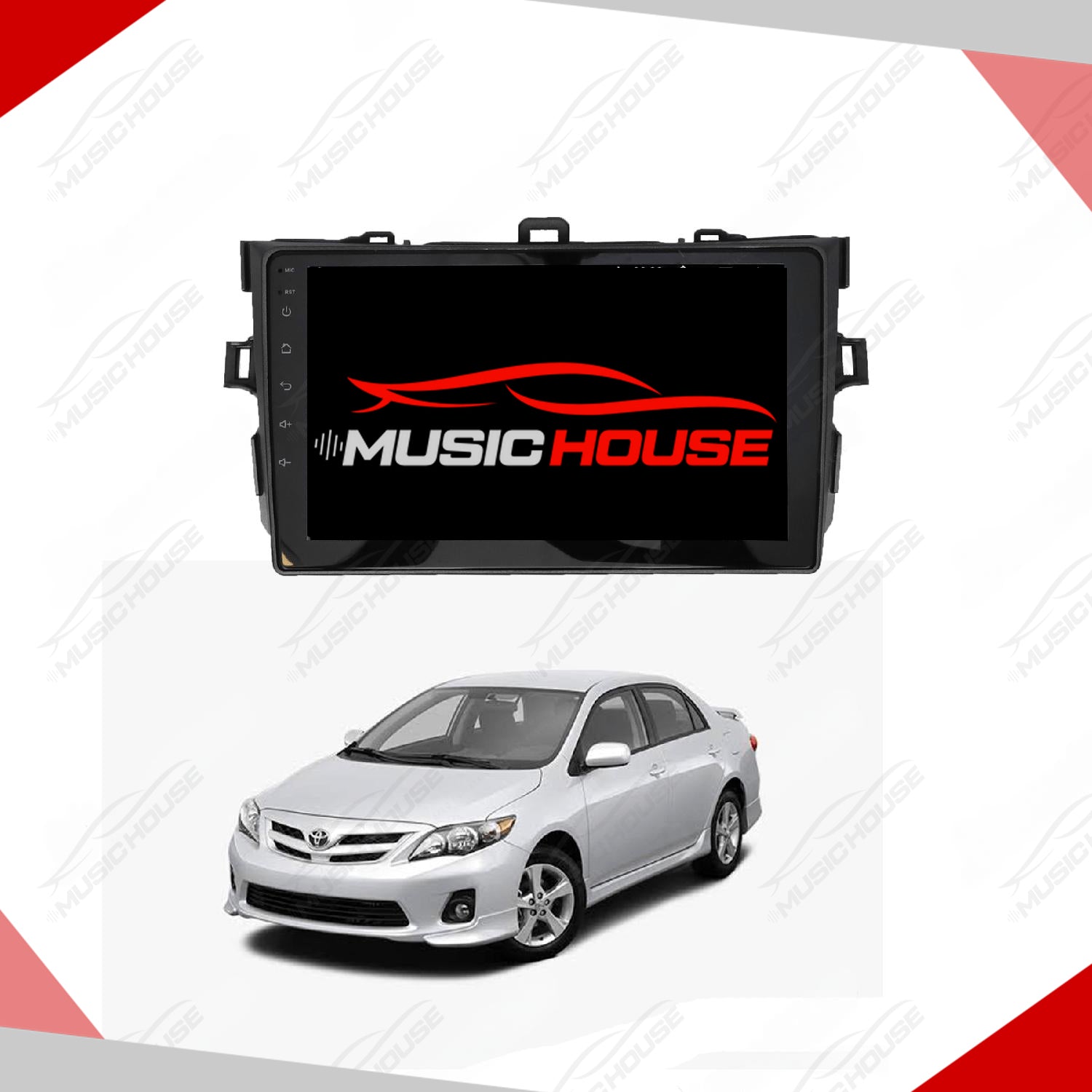 Toyota Corolla 2009 to 2014 – Android Player Latest IPS Display Multimedia System