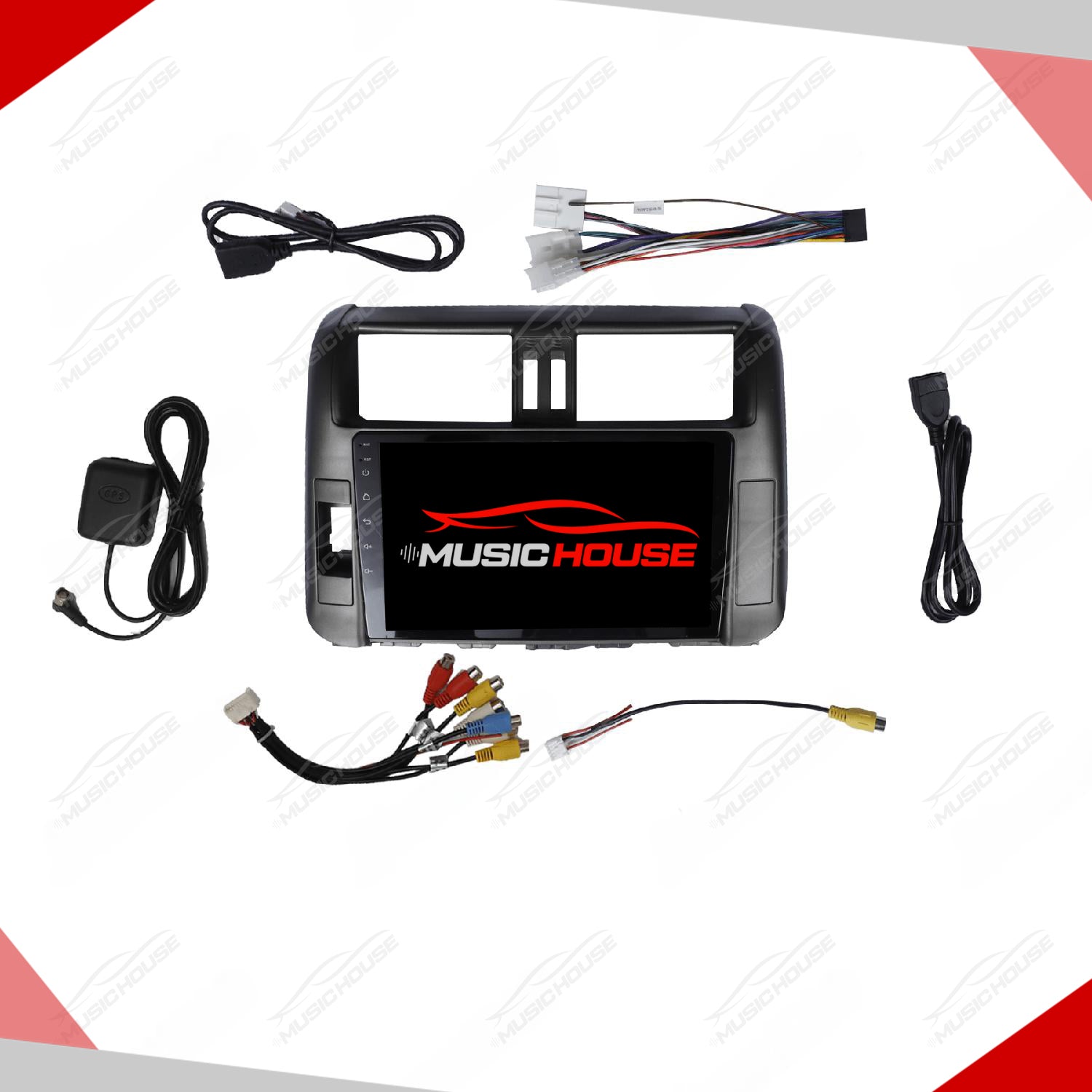 Toyota Prado 2009- 2012 Android Panel HD Player Display Multimedia System