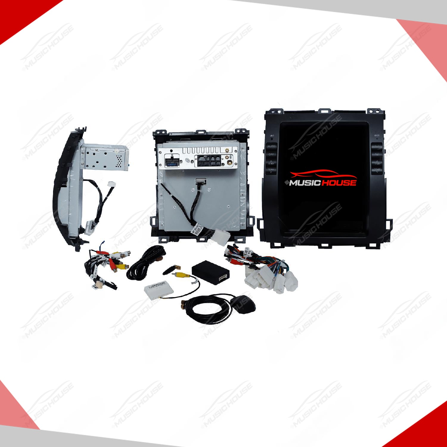 Toyota Prado 2002 to 2009 – Android Tesla LCD Screen IPS Display Multimedia System