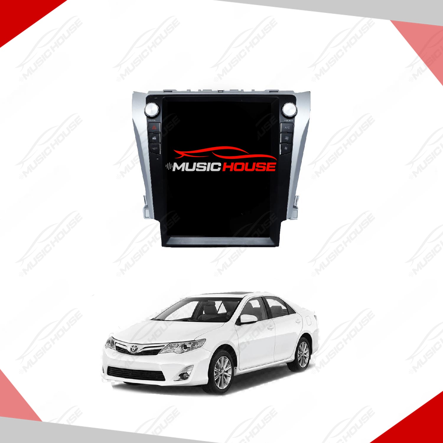 Toyota Camry Tesla LCD multimedia IPS Display Android - Model 2012-2016