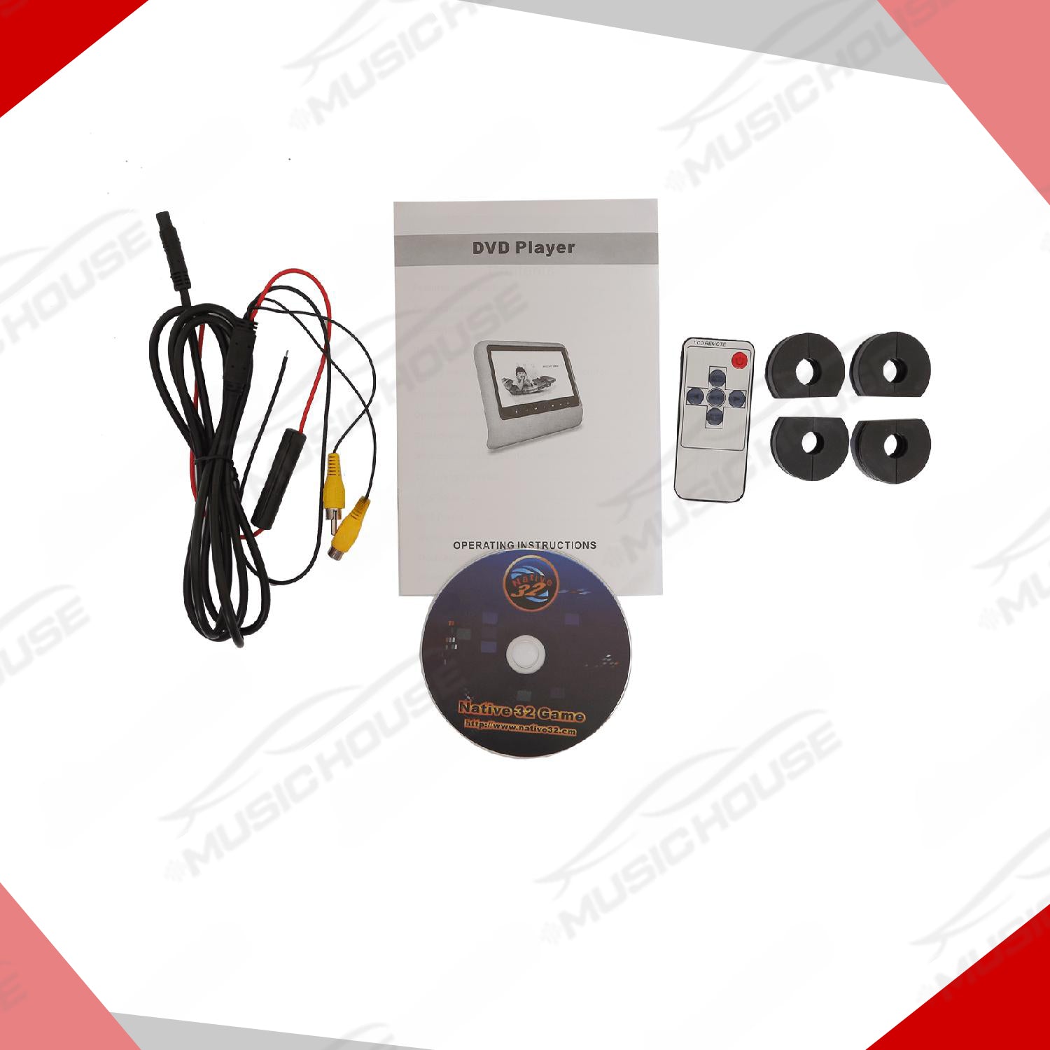 Universal 9inch AV Headrest With DVD Player