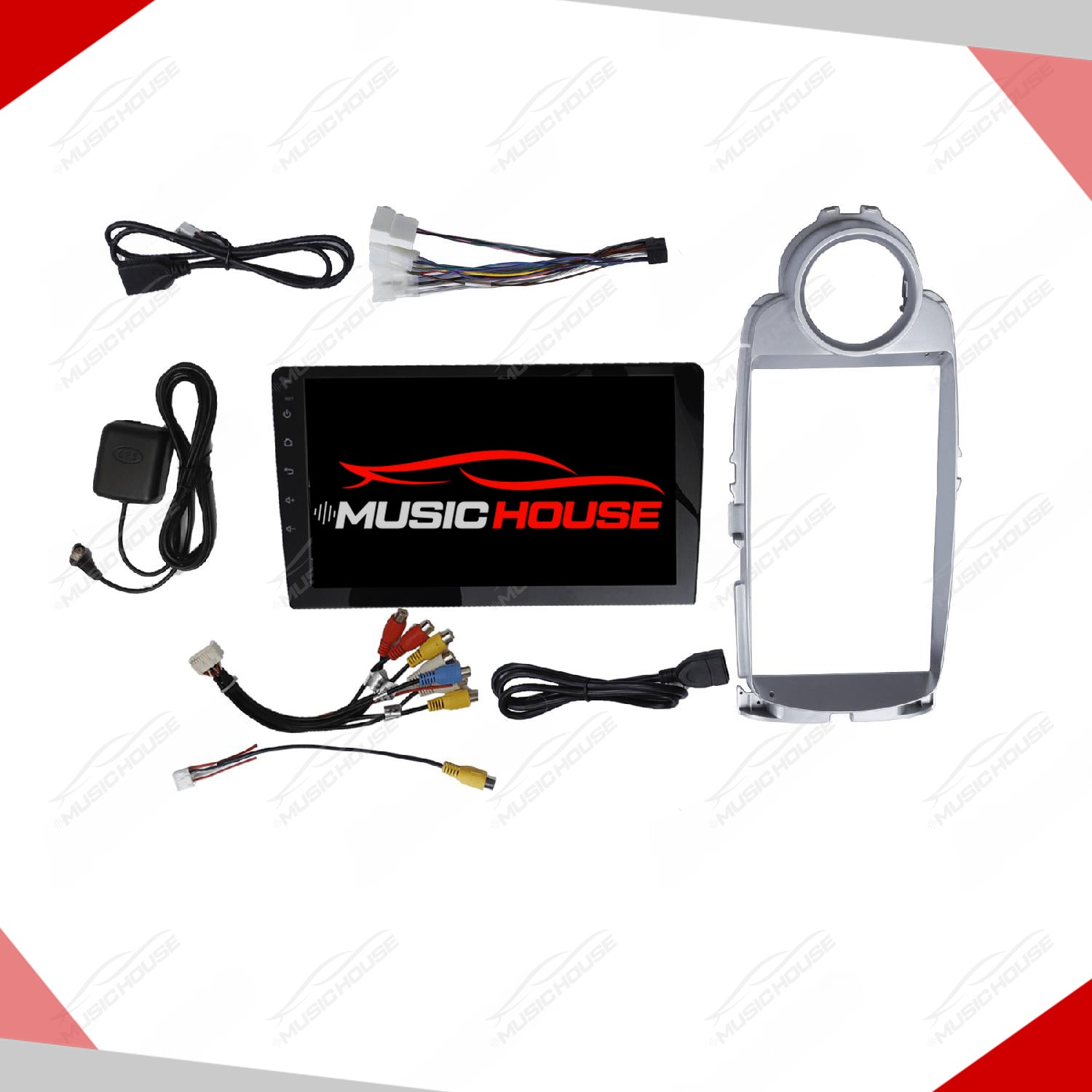 Toyota Vitz 2011 to 2015 Android Panel HD Player IPS Display Multimedia System