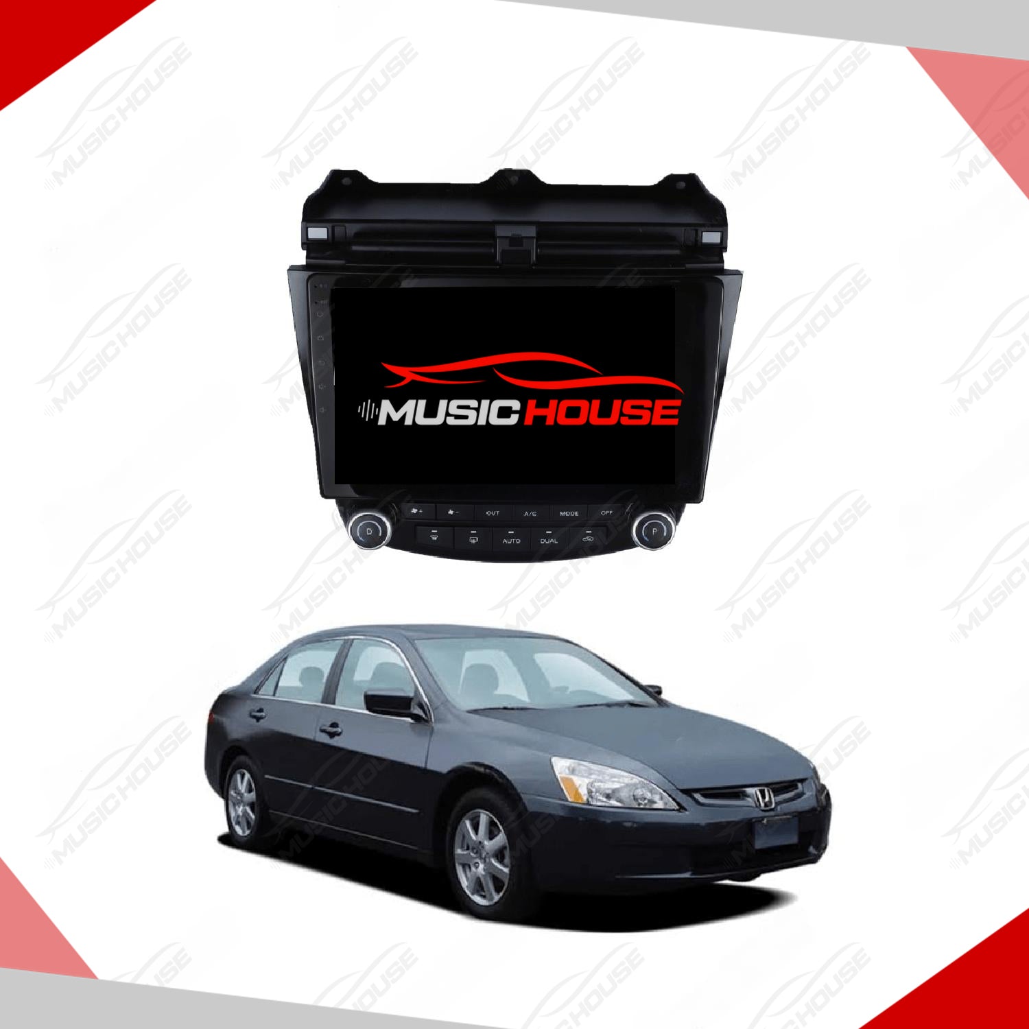 Honda Accord Android LCD IPS Multimedia System Version 3 - Model 2002-2007