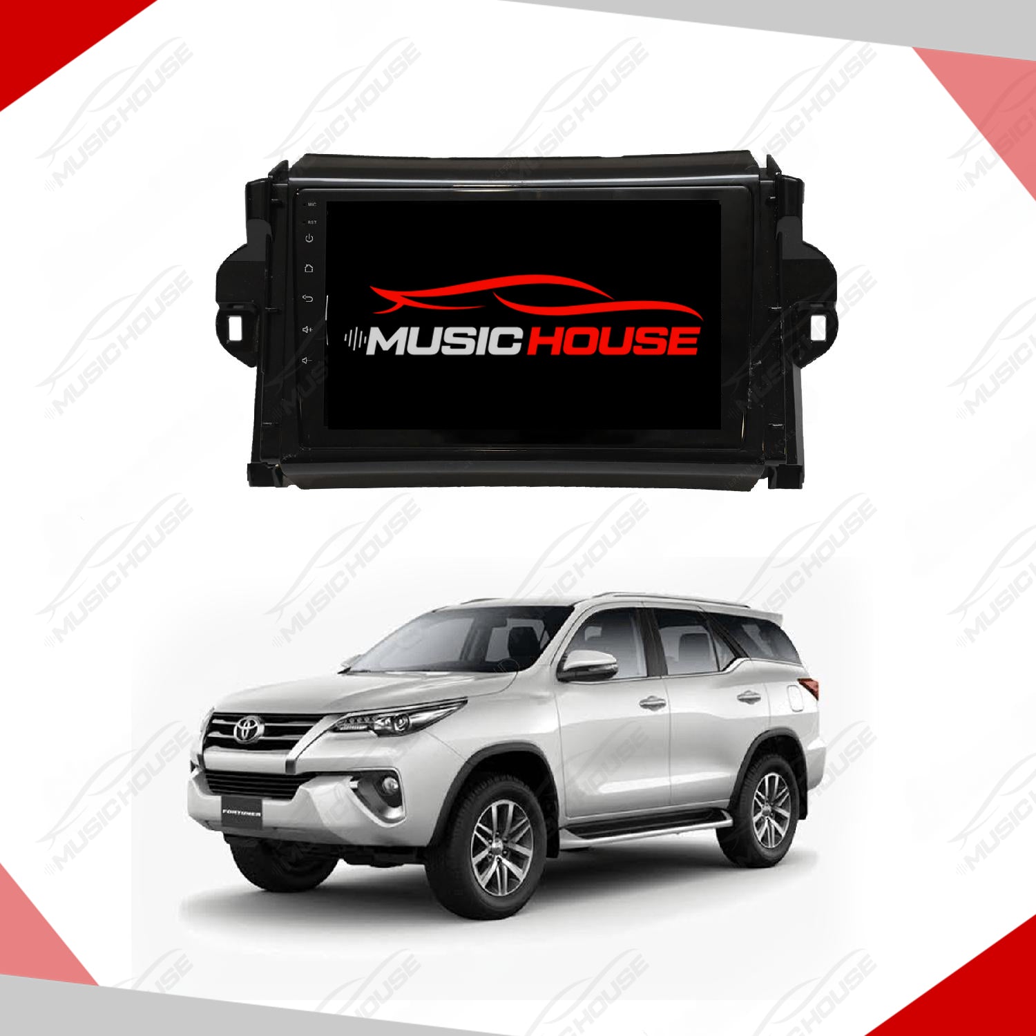Toyota Fortuner 2017 Android IPS Multimedia Display