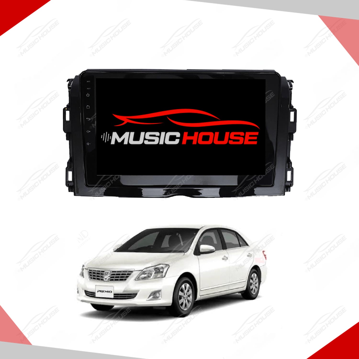 Toyota Premio 2018 Android Panel HD Player Display Multimedia System