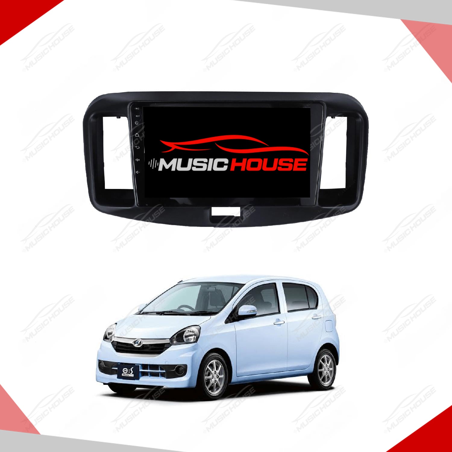 Daihatsu Mira LCD Multimedia IPS Display Android 9 Inch - Model 2014-2017