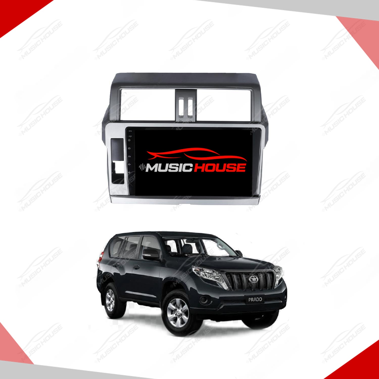 Toyota Prado LCD multimedia IPS Display System Android - Model 2013-2016