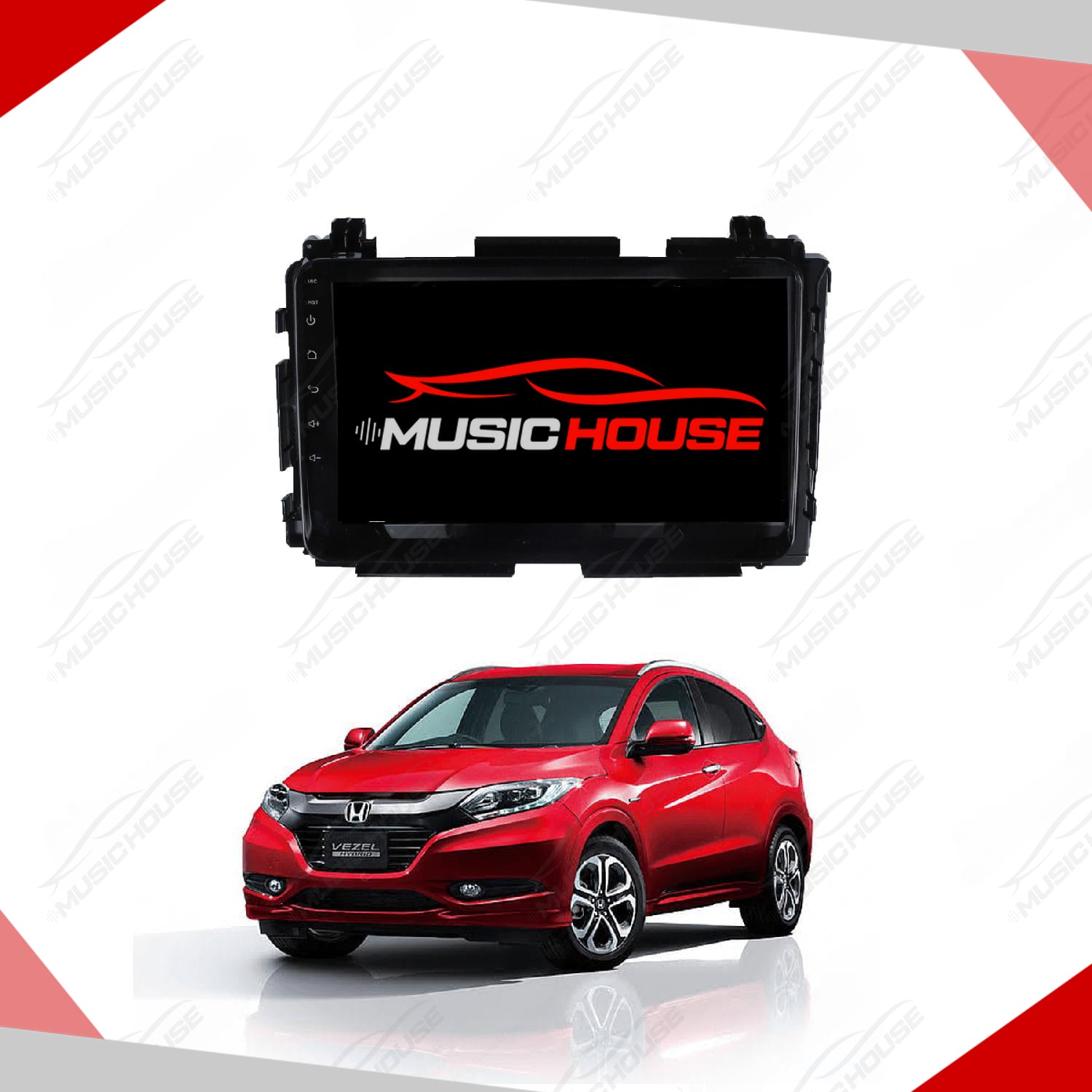 Honda Vezel 2013 to 2021  9" Android Panel HD Player IPS Display Multimedia System