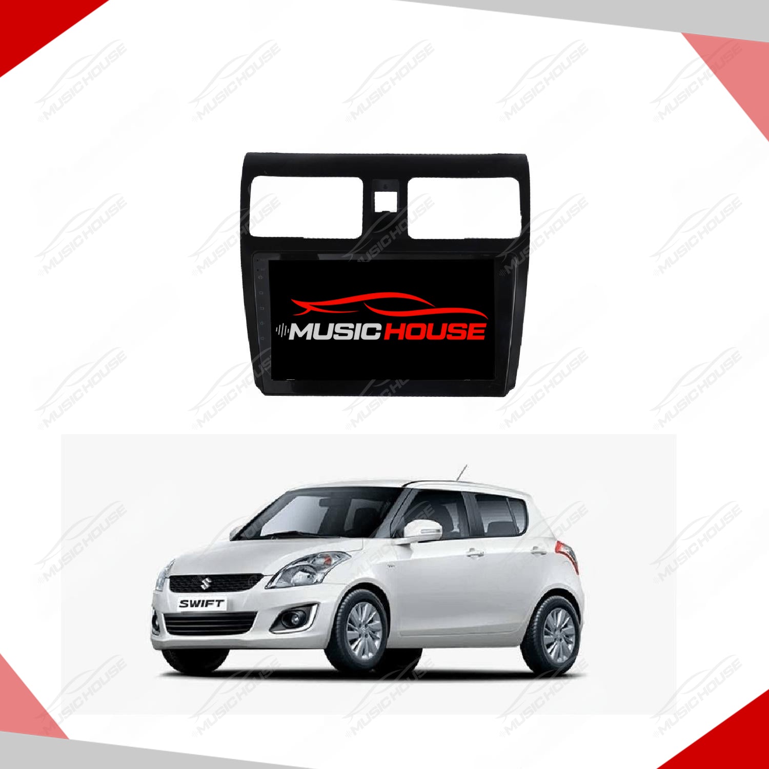 Suzuki Swift 2009 to 2020 Android Panel HD Player IPS Display Multimedia System